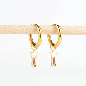 Серьги-кольца для шармов Mrs. Ertha "Essential", 2 шт, диаметр 14 мм